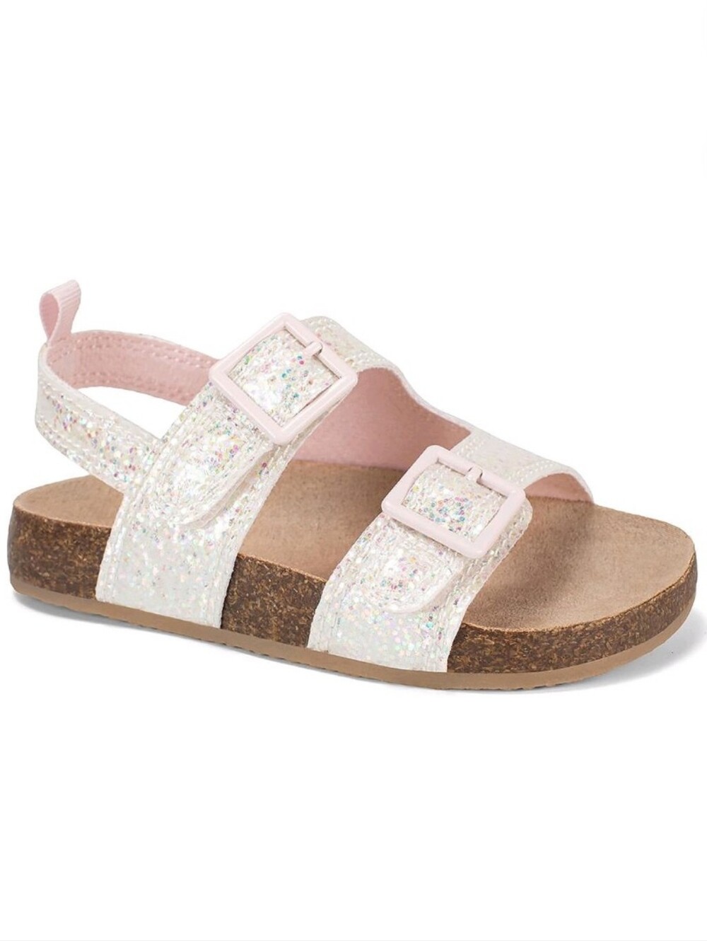 OshKosh B'gosh Girls 10T Iridescent Sparkle Glitter Sandals
